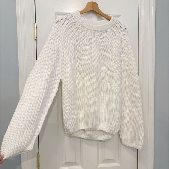 Free People Take Me Home Sweater White Size Small Chunky Knit - Picture 6 of 8
